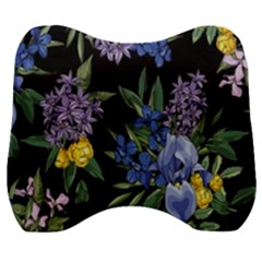 Floral Velour Head Support Cushion by Sparkle