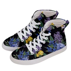 Floral Men s Hi-top Skate Sneakers by Sparkle