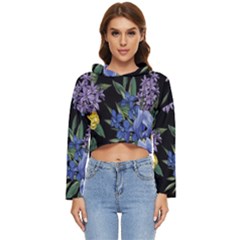 Floral Women s Lightweight Cropped Hoodie