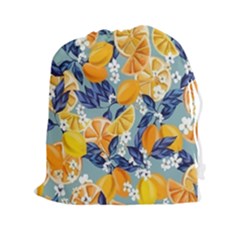 Floral Drawstring Pouch (2xl) by Sparkle