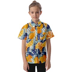 Floral Kids  Short Sleeve Shirt