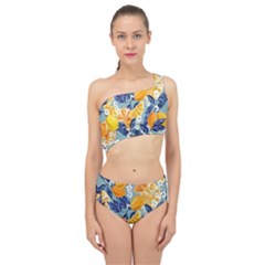 Floral Spliced Up Two Piece Swimsuit by Sparkle