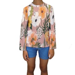 Floral Kids  Long Sleeve Swimwear by Sparkle