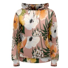 Floral Women s Pullover Hoodie by Sparkle