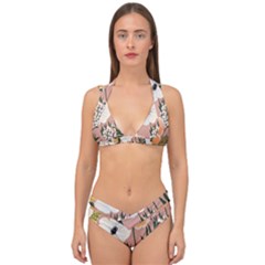 Floral Double Strap Halter Bikini Set by Sparkle