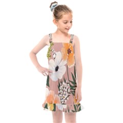 Floral Kids  Overall Dress