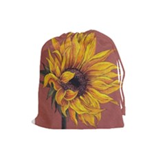 Sunflower Drawstring Pouch (large) by Sparkle