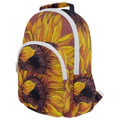 Sunflower Rounded Multi Pocket Backpack by Sparkle