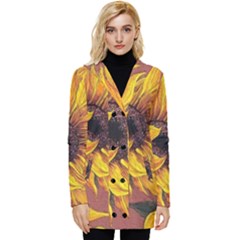 Sunflower Button Up Hooded Coat 