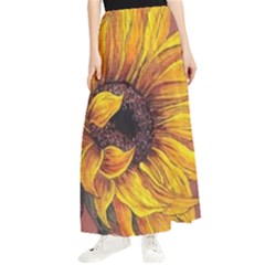 Sunflower Maxi Chiffon Skirt