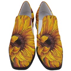 Sunflower Women Slip On Heel Loafers by Sparkle