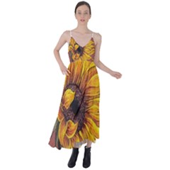 Sunflower Tie Back Maxi Dress