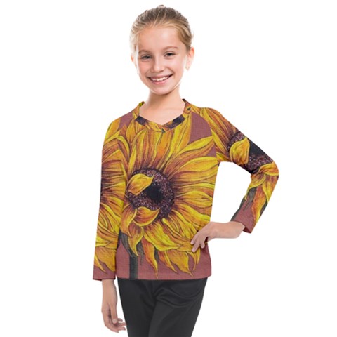 Sunflower Kids  Long Mesh Tee by Sparkle