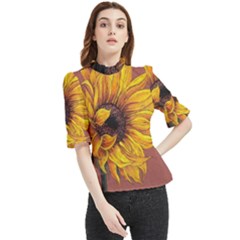 Sunflower Frill Neck Blouse