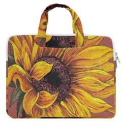 Sunflower Macbook Pro Double Pocket Laptop Bag