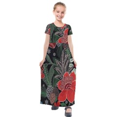 Floral Kids  Short Sleeve Maxi Dress