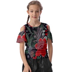 Floral Kids  Butterfly Cutout Tee