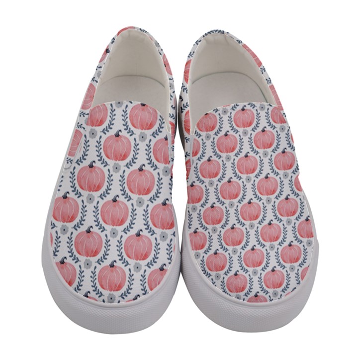 Pumpkins 2 3x3 Women s Canvas Slip Ons