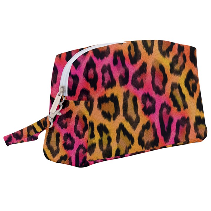 Leopard Print Wristlet Pouch Bag (Large)