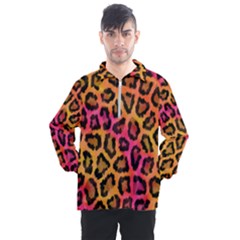 Leopard Print Men s Half Zip Pullover