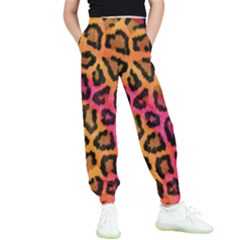 Leopard Print Kids  Elastic Waist Pants