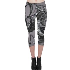 Satellite Capri Leggings  by MRNStudios