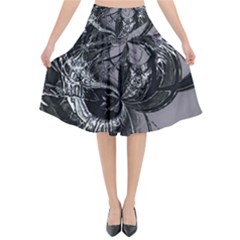 Satellite Flared Midi Skirt by MRNStudios