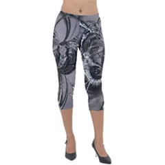 Satellite Lightweight Velour Capri Leggings  by MRNStudios