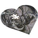 Satellite Wooden Puzzle Heart View3