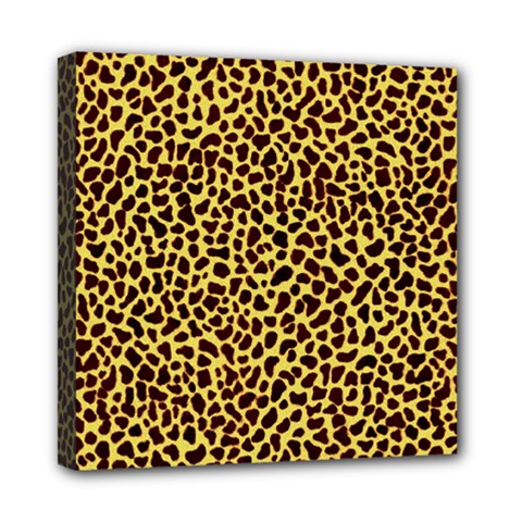 Fur-leopard 2 Mini Canvas 8  X 8  (stretched) by skindeep