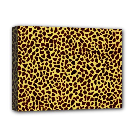 Fur-leopard 2 Deluxe Canvas 16  X 12  (stretched)  by skindeep