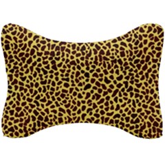 Fur-leopard 2 Seat Head Rest Cushion by skindeep