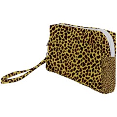 Fur-leopard 2 Wristlet Pouch Bag (small) by skindeep