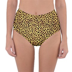 Fur-leopard 2 Reversible High-waist Bikini Bottoms by skindeep