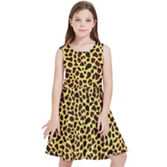 Fur-leopard 2 Kids  Skater Dress by skindeep