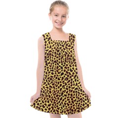 Fur-leopard 2 Kids  Cross Back Dress by skindeep