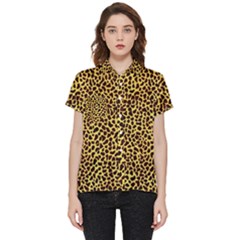 Fur-leopard 2 Short Sleeve Pocket Shirt by skindeep