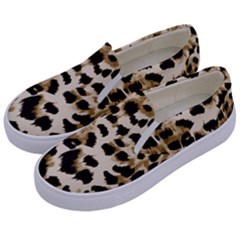 Leopard-print 2 Kids  Canvas Slip Ons by skindeep