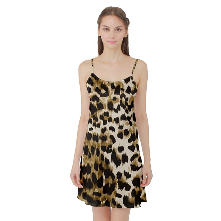 Leopard-print 2 Satin Night Slip