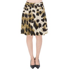 Leopard-print 2 Velvet High Waist Skirt by skindeep