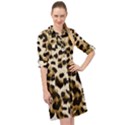 Leopard-print 2 Long Sleeve Mini Shirt Dress View1