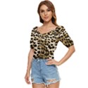 Leopard-print 2 Button up blouse View2