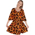 Leopard-print 3 Velour Kimono Dress View1