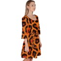 Leopard-print 3 Velour Kimono Dress View3