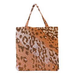 Leopard-knitted Grocery Tote Bag