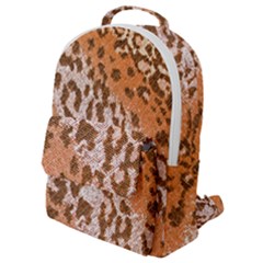 Leopard-knitted Flap Pocket Backpack (small) by skindeep