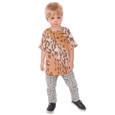 Leopard-knitted Kids  Raglan Tee by skindeep