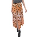 Leopard-knitted Velour Split Maxi Skirt View1