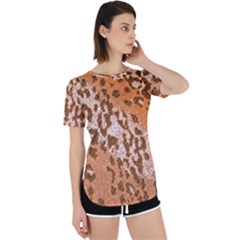 Leopard-knitted Perpetual Short Sleeve T-shirt by skindeep