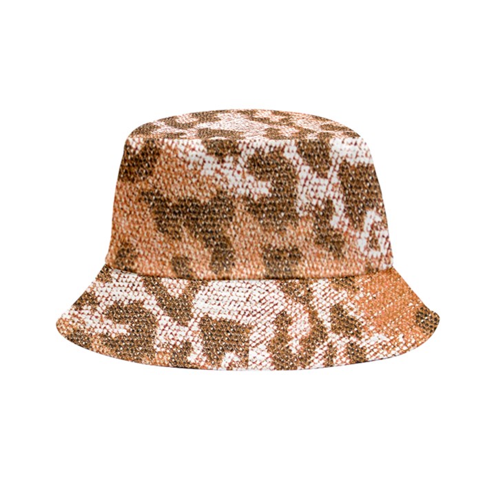 Leopard-knitted Bucket Hat